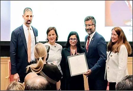 Harvard University Honours Kandeban Balendran with the 'Outstanding Volunteer Leadership Award'